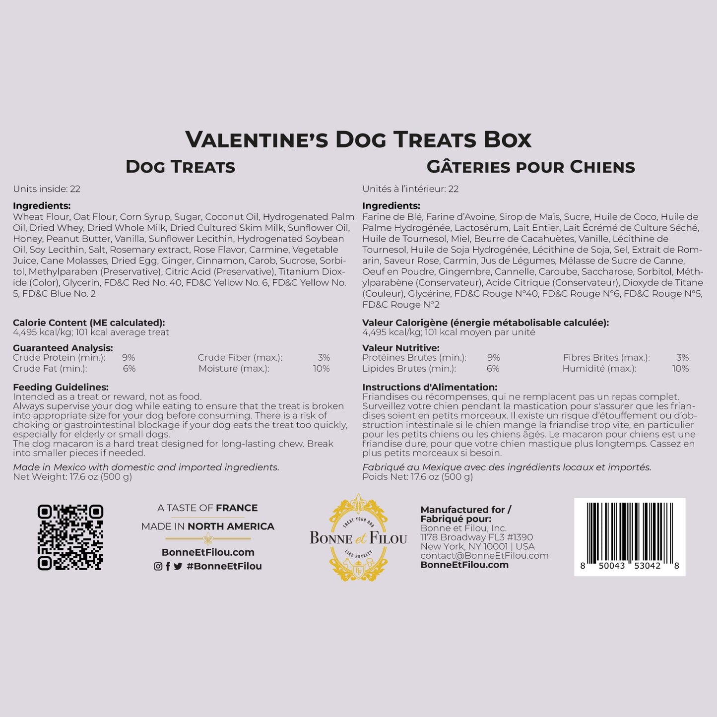 Valentines day dog treats gift box - 18 handmade treats - The Crazy Dog Shop