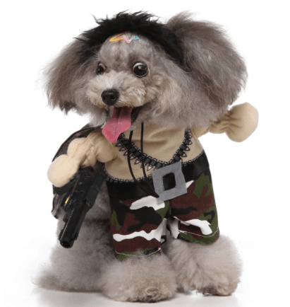 Funny Cosplay Pet Costume Set: Cute Cartoon Dog Outfit For Halloween And Christmas Dress-Up-1