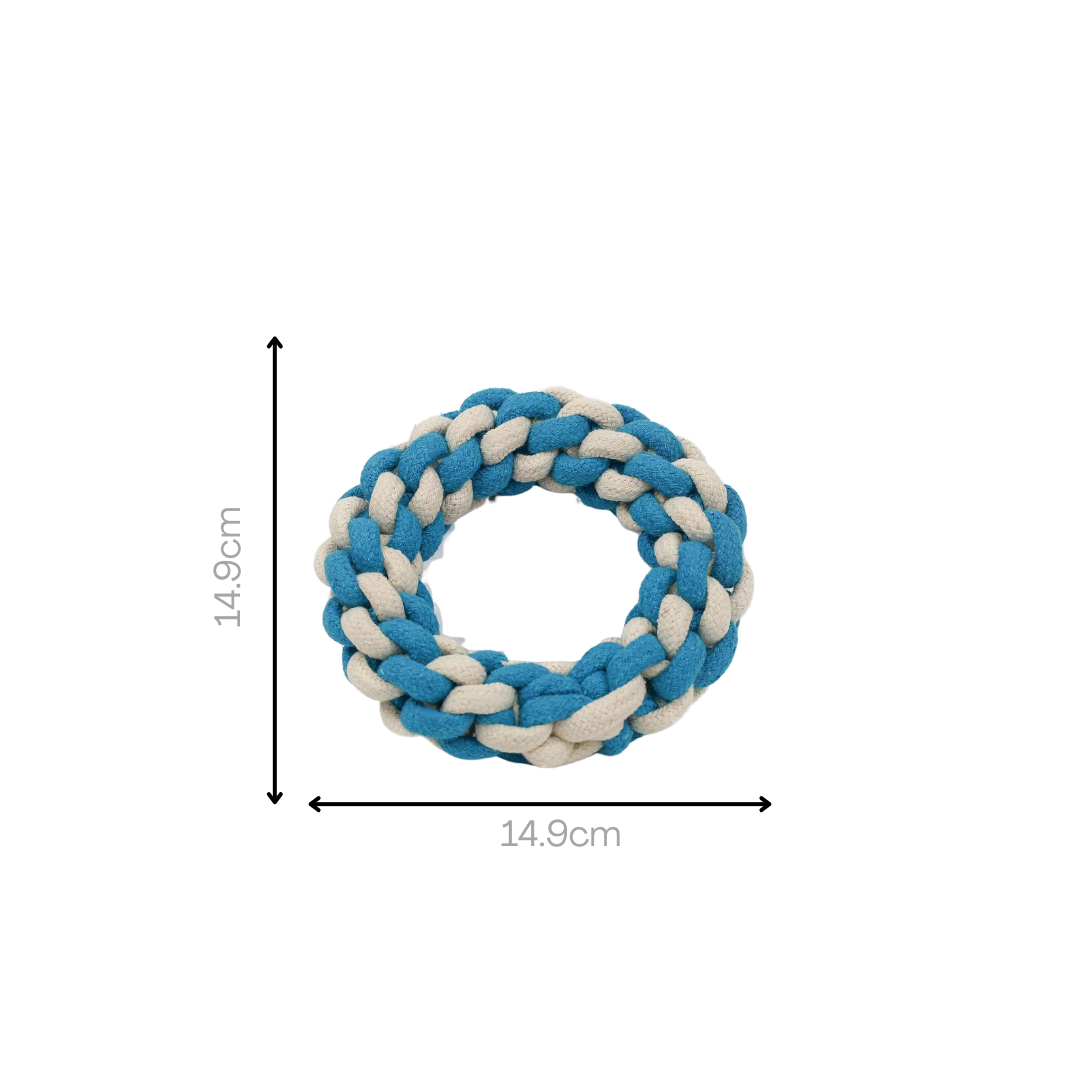 Sky and Cloud rope tug toy set for dogs - The Crazy Dog Shop 