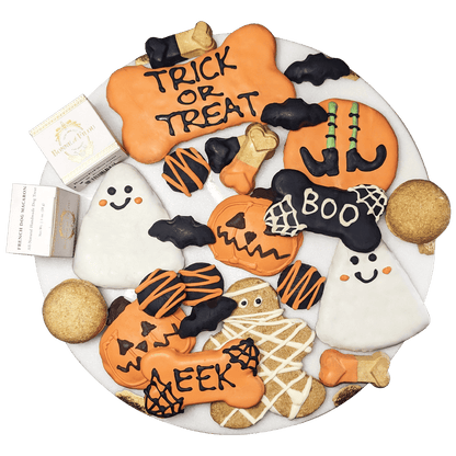 Spooky Halloween dog treats gift box - 18 handmade treats - The Crazy Dog Shop