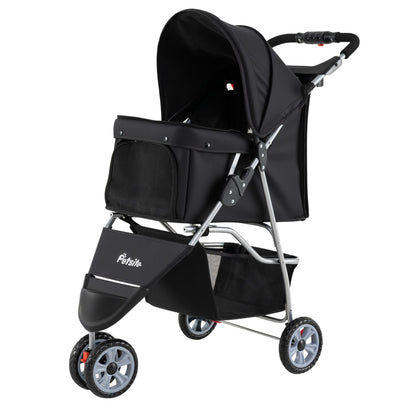 3-wheel pet stroller for small dogs and cats up to 33 lbs - The Crazy Dog Shop"