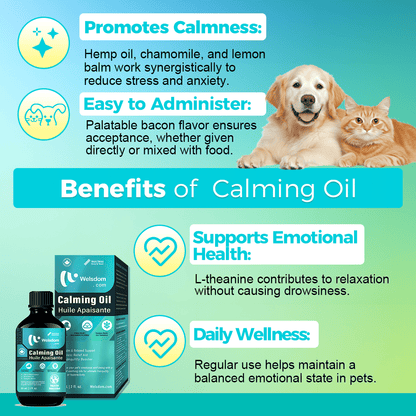 Pet relaxation aid - calming oil ingredients