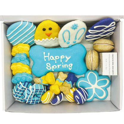 Easter spring dog treats gift box - 18 handmade treats - The Crazy Dog Shop