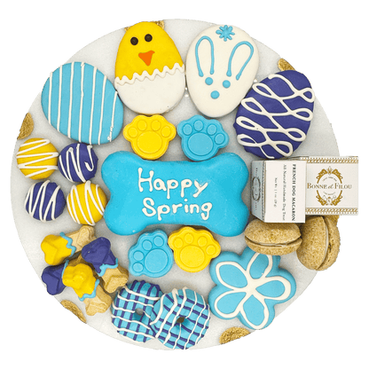 Easter spring dog treats gift box - 18 handmade treats - The Crazy Dog Shop