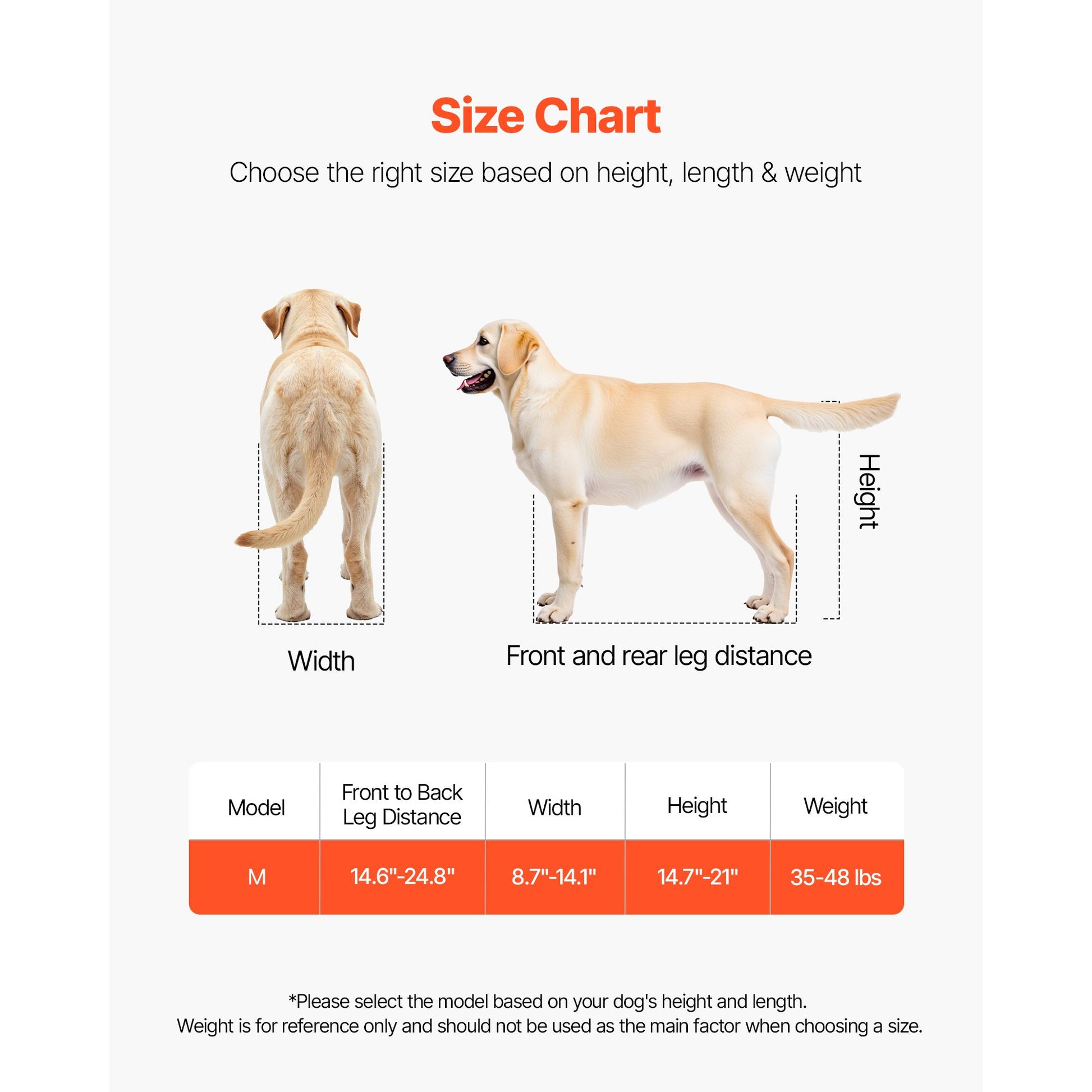Lightweight adjustable dog wheelchair for back legs - disabled dogs 35-48 lbs - The Crazy Dog Shop