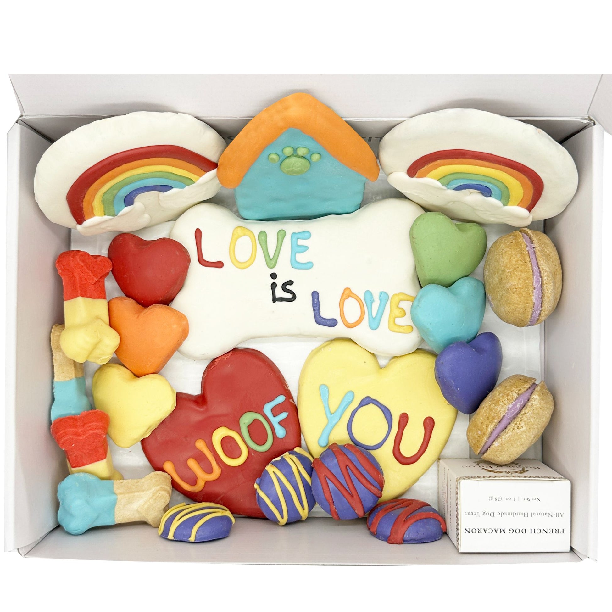 Summer themed dog treats gift box - 18 handmade treats - The Crazy Dog Shop