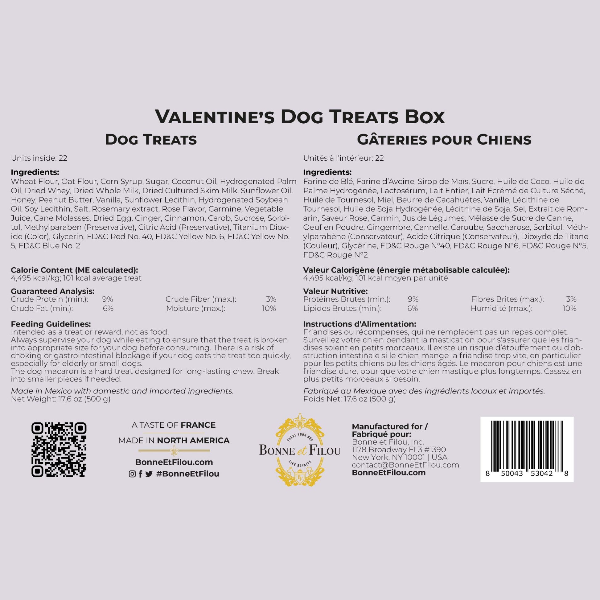 Valentines day dog treats gift box - 18 handmade treats - The Crazy Dog Shop