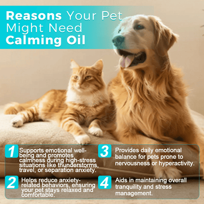 Dog calming oil bottle - stress relief for pets